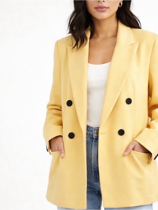 House of Harlow 1960 Jackets & Blazers - House of Harlow 1960  Double-Breasted Sherbet  Orange Blazer  - Clean and Fresh